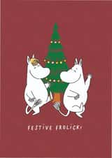 Cute Christmas Card - Moomin - Festive Frolick created by Moomin Characters