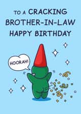 Funny Birthday Card - For Brother In Law - Cracking Bum created by Cheeky Legends