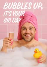 Funny Birthday Card - Bubble Bath created by AbiGoLucky