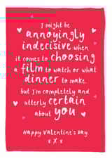 Classic Valentine's Day Card - Certain About You created by Bow & Bell