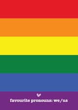 Pronoun LGBTQ+ - Card to Celebrate the perfect Valentine's Day created by Hello Sausage