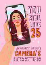 Cheeky Birthday Card - Camera Filter Settings created by Atwood & Atwood