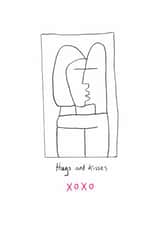 Hugs and kisses Valentine's card created by Happy Street
