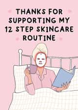 Funny Valentine's Card - For Husband - Skincare Routine created by Stuck Shop Gifts