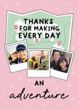Personalised Valentines Day Photo Card created by Stuck Shop Gifts - Cute Valentine's Card - Making Life An Adventure Photo Card