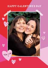 Personalised Valentines Day Photo Card created by Holly Fox - Cute Valentine's Day Card - Galentine's Day - Hearts