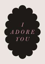 Classic Valentine's Day Card - I Adore You created by Holly Hall