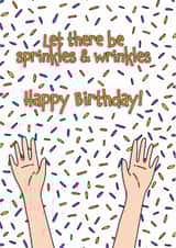 Funny birthday card - sprinkles and wrinkles created by Deadpixel