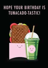 Cute Joe & the Juice tunacado style birthday card created by Bhav creates