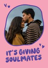 Personalised Valentines Day Photo Card created by Bonne Nouvelle - Fun Valentine's Day Card - It’s Giving Soulmates