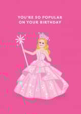 Cute Birthday Card - Wicked - Glinda - So Popular created by Ohh Deer