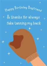 Funny Birthday Card - For Boyfriend - Fake Tanning created by @Laura Lonsdale Designs