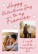 Personalised Valentines Day Photo Card created by Stuck Shop Gifts - Classic Valentine's Day Card - For Fiancée - Can't Wait To Marry You