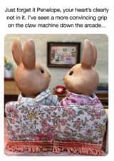 Funny Anniversary Card – Claw Machine Grip - Hand Job created by Brainbox Candy