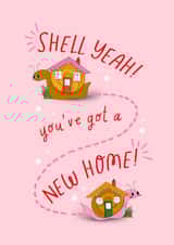 Cute New Home Card – Shell Yeah You've Got a New Home! created by Chipper Prints