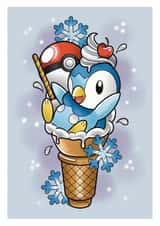 Pokémon greetings card for the Pokémon lover in your life. created by Kayleigh Hughes