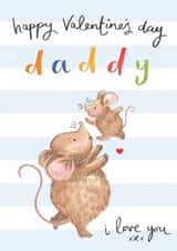 Cute Valentine's Day Card - From The Kids - For Daddy created by Making Meadows Ltd