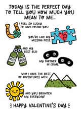 Cute Valentine’s Day Card – Best Adventure created by Lyndsay Moon