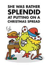Cute Christmas Card - Splendid Spread - Mr. Men created by Mr. Men