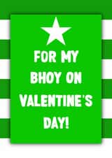 Celtic Valentines Day Card For Him - Bhoys In Green Card created by ZB CREATIVE