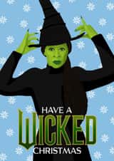 Fun Christmas Card - Wicked - Elphaba created by Pink Peach Cards