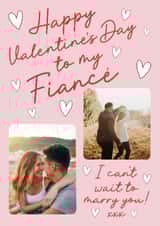 Personalised Valentines Day Photo Card created by Stuck Shop Gifts - Classic Valentine's Day Card - For Fiancé - Engaged