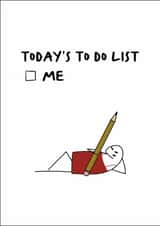 Cheeky Valentines Card - To Do List - From Girlfriend or Wife created by Hey Bungalow Designs