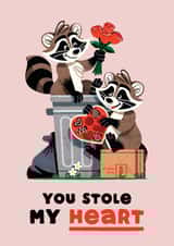 Cute Valentines Day Card - For Significant Other - You Stole My Heart created by Folio | Ian Owen