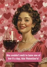 Funny Valentine’s Day to your significant other - 5 a day - wine - faceswap created by Rosie bees craft box