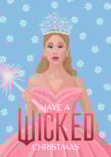 Pretty Christmas Card - Wicked - Glinda created by Pink Peach Cards