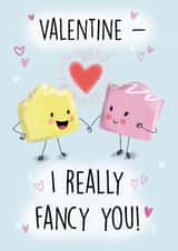 Cute and Sweet Valentine's Card for Couples created by Holly Bushnell Illustration