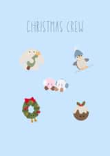 Cute jellycat inspired Christmas card for family’s or friends created by Salt & Sage