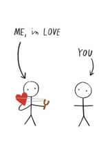 Cute Valentine's Day/Anniversary Card - LGBTQ+ - Slingshot Heart created by Alice Mole Illustration