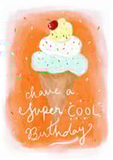 Cute Ice Cream Birthday Card - Have a Super Cool Birthday! created by Krupali Patel