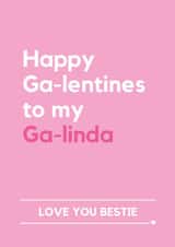 Galentines Card for Best Friend – Wicked Inspired Glinda Bestie Card created by Making Lemonade