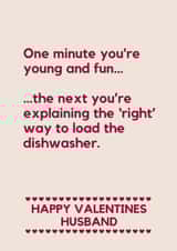 Funny Dishwasher Valentines Card – For Husband Who Loves Doing It “Right” created by Making Lemonade