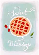 Sweet Birthday Card – Strawberry - Pie created by Krupali Patel
