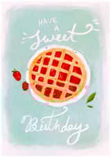 Classic Birthday Card - Sweet Birthday - Strawberry Pie created by Krupali Patel