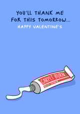 Rude Valentine’s Day Card - Carpet Burn Relief Cream created by Running with Scissors