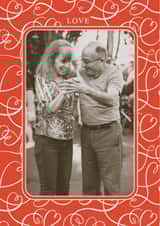 Personalised Valentines Day Photo Card created by Sabrin Deirani - Classic Valentine’s Day Card - Hearts - Love