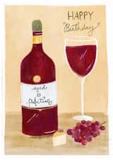 Wine Birthday Card – Aged to Perfection – Classic created by Krupali Patel