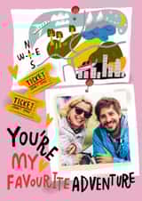 Personalised Valentines Day Photo Card created by @AimeeStevens.Design - Classic Valentine's Day Card - My Favourite Adventure