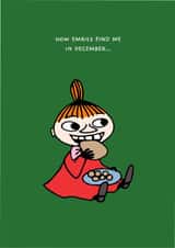 Funny Christmas Card – Moomin – Little My – December Emails And Snacks created by Moomin Characters