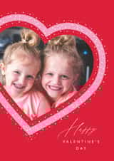 Personalised Valentines Day Photo Card created by Olivia Raufman Design - Classic Valentine’s Day Card – Heart Frame