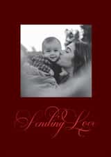 Personalised Valentines Day Photo Card created by lori wemple - Classic Valentine's Day Card - Sending Love