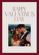 Personalised Valentines Day Photo Card created by lori wemple - Classic Valentine's Day Card - Minimal Typography
