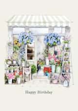 Floral Birthday Card painted in watercolour great for female family or friends created by Crumble and Core