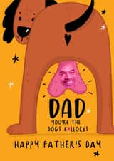 Funny Father's Day Card - Dogs Bollocks created by NICHOLA COWDERY ILLUSTRATIONS 