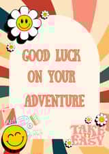 Good Luck on your adventure - Cute card created by The Biebs Collective