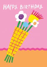 Pretty Birthday Card - Flower Bouquet created by Paper Salad